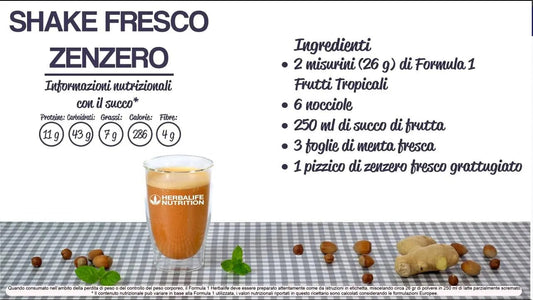 Shake fresco zenzero - Prodotti Herbalife Online