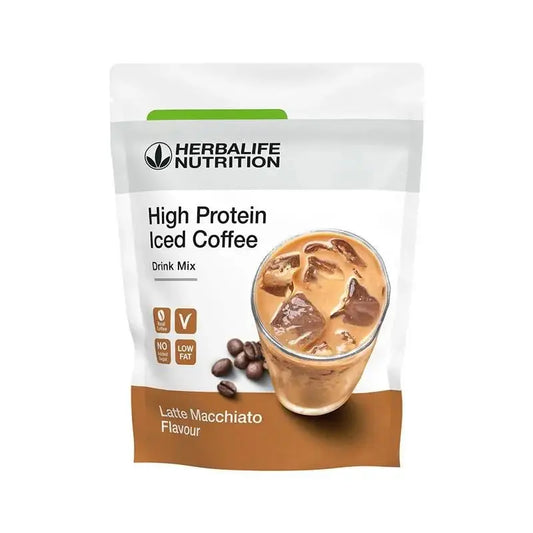 High Protein Iced Coffee Latte Macchiato 308 g - Prodotti Herbalife Online